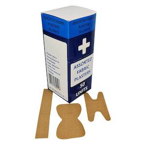 Assorted Fabric Plasters 50pc – Quick Access Assorted Sticky Plasters NZ – H&hellip;