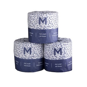 Products: Wrapped Toilet Tissue Pack – White, 2 Ply, 400 Sheets, FSC Mix® (48) – Health and Safety