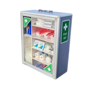 First Aid Cabinet Clear Front – Wall Mounted Medical Cabinet – Health and Safety