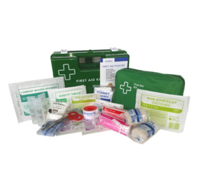 Products: Work Place 1-15 Person First Aid Kit in Wall Mountable Plastic Box – Health and Safety