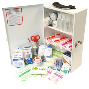 White Box – Work Place First Aid Kit 1-25 Person In Metal Wall Mountable First&hellip;