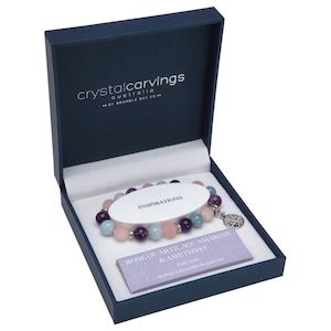 Tree of Life Bracelet Aquamarine/RoseQuartz/Amethyst