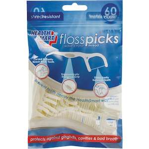 Health Smart Floss Picks 60 Count