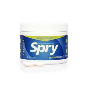 Spry Natural Peppermint Xylitol Gum, 100ct