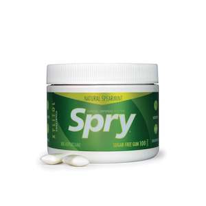 Spry Natural Spearmint Xylitol Gum, 100ct