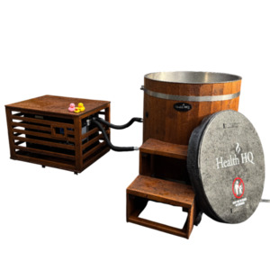 HealthHQ Arctic Stainless Ice Bath + Storm Plus Chiller Bundle