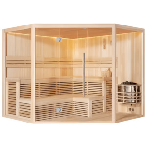 HealthHQ Horizon Indoor Traditional Corner Sauna