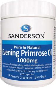 Sanderson Pure & Natural Evening Primrose Oil (1000mg) 220 Softgels