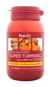 Capsules Tablets: Pro-life Super Turmeric (500mg) 60 Tablets