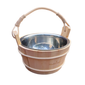 Heat Therapy: HealthHQ Stainless Steel Pine Sauna Bucket