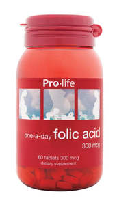 Pro-life Folic Acid (300 mcg) 60 Tablets
