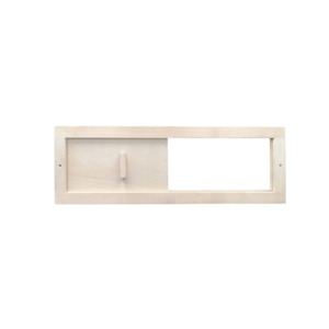 New Additions: HealthHQ Cedar Sauna Vent - Rectangular with Adjustable Slider