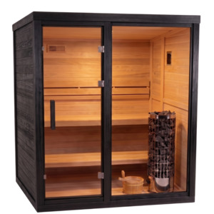 HealthHQ Aurora Mini Outdoor Traditional Cabin Sauna