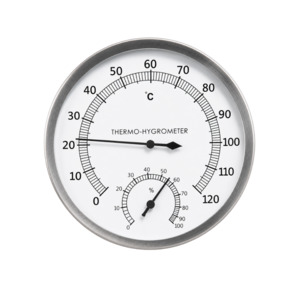 New Additions: Stainless Steel Sauna Thermometer and Hygrometer