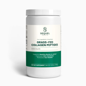 Skin, Hair & Nail Health: Grass-Fed Collagen Peptides Powder (Chocolate)