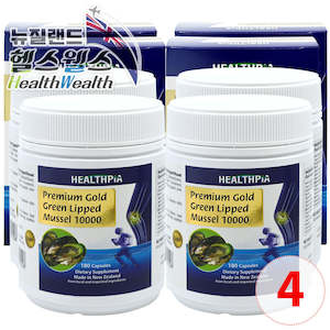 헬스피아 프리미엄 골드 초록입홍합 10000 180캡슐 4개
