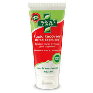 Natures Nurse: Rapid Recovery Sports Rub 80g Tube