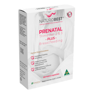 Naturobest: Prenatal Trimester 2 & 3 plus breastfeeding 60 Caps