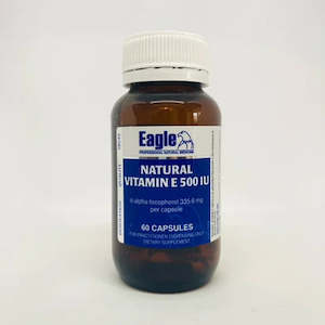 Natural Vitamin E 500 IU 60 Capsules