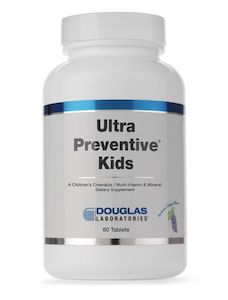 Ultra Preventative kids - Sugarfree Multivitamin grape or orange flavour 60 tabs