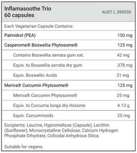 Anti Inflammatories: InflamaSoothe Trio 60 caps