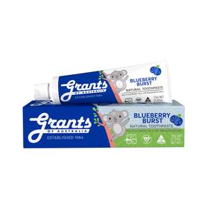 Healthy Teeth And Mouth Care: Blueberry Burst Kids Toothpaste - Fluoride Free