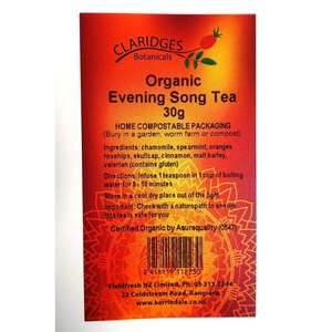 Claridges: Organic Evening Song Tea Loose - Short Dated