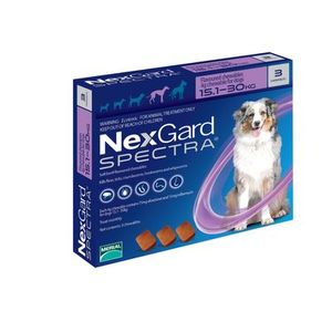 Products: Nexgard Spectra Dog Large 3-pack 15.1-30 kg