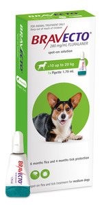 Bravecto: Bravecto Spot-On for Dogs Medium 10-20 kg