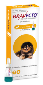 Bravecto Spot-On for Dogs X-Small 2-4.5 kg