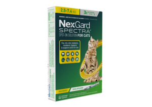 Nexgard Spectra for Large Cats 3-Pack (2.5-7.4kg)
