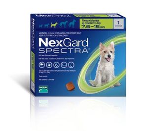 Nexgard Spectra Dog Medium Single 7.6-15 kg