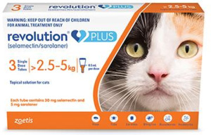 Revolution Healthy As Pets: Revolution PLUS Medium Cat 2.5-5 kg 3-Pack