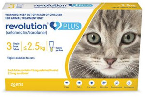 Revolution Healthy As Pets: Revolution PLUS Small Cat 1.25-2.5 kg 3-Pack