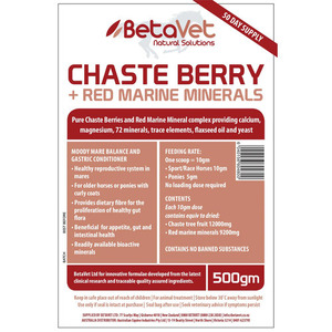 BETAVET - CHASTE BERRY 500g - Horse Supplements Healthy Horses Inside Out