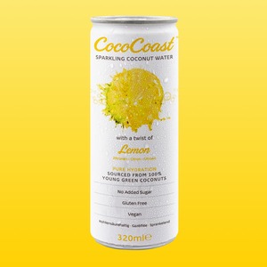Sparkling Coconut Water with Lemon
