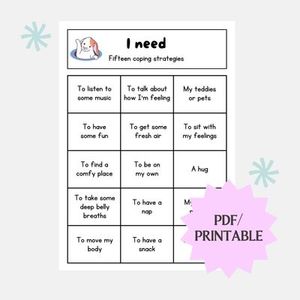 Products: Emotional Regulation Worksheet: For Kids