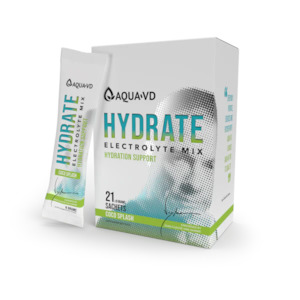 New 1: AQUA-VD Hydrate Electrolyte Mix 21 x 9g Sachets