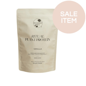 Sale: Knowrish Well Ritual Plant Protein Powder 560g (Vanilla)*