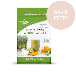 Sale: Morlife Wheat Grass Powder (Certified Organic)*