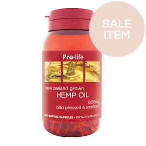 Sale: Pro-life Hemp Oil 1000mg 200 Softgel Capsules*