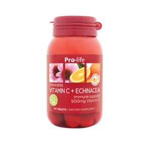 Our Top Picks: Pro-life Vitamin C + Echinacea 60 Chewable Tablets