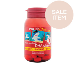 Sale: Pro-life Junior DHA 60 Chewy Tablets (Raspberry)*