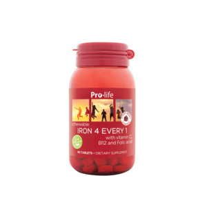 Sale: Pro-life Iron 4 Every 1 60 Chewable Tablets *