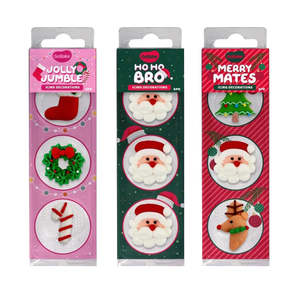 Snacks: (6pk) GoBake, Christmas Icing Decorations