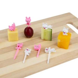 Food Picks: (8pc) 3D Food Picks, Bunny