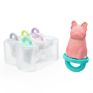 (6pc) Melii Animal Ice Pops with Tray