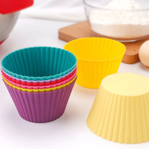 (5pc) Premium Extra Thick Jumbo Silicone Food Cups, Mixed Colours