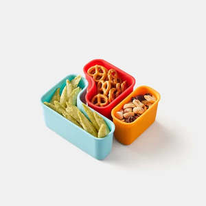 Silicone Cups: (3pc) PlanetBox Puzzle Pods Cups, LAUNCH