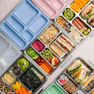Nestling Stainless Steel JUMBO Bento Box with Silicone Seal